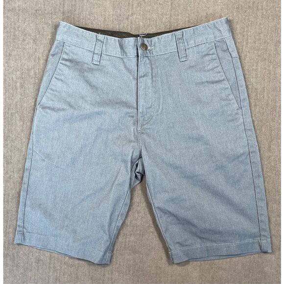 Volcom Shorts Men 28 Blue Hybrid Walkshorts Chino Skate Surf Casual Beach - Picture 1 of 12